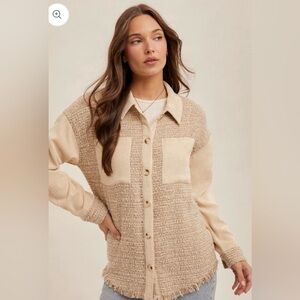 Hem & Thread Shacket Top